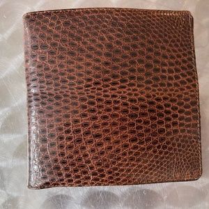 Christian Dior BiFold Genuine Lizard Wallet